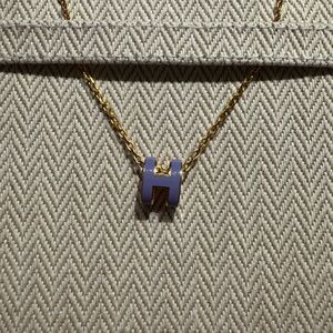 NWT Hermès Purple and Gold Necklace